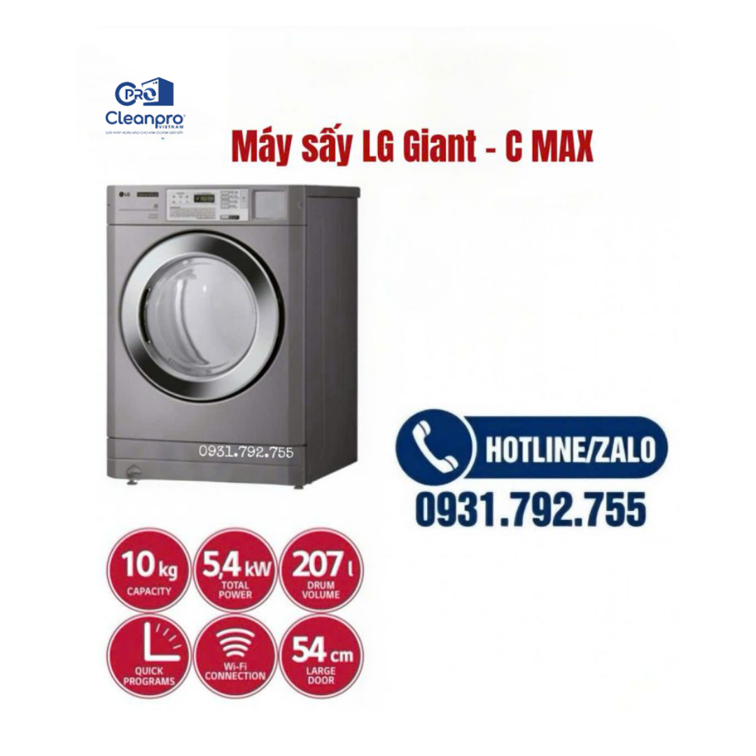 Máy sấy LG Giant – C Max – 10.2kg (Gas)