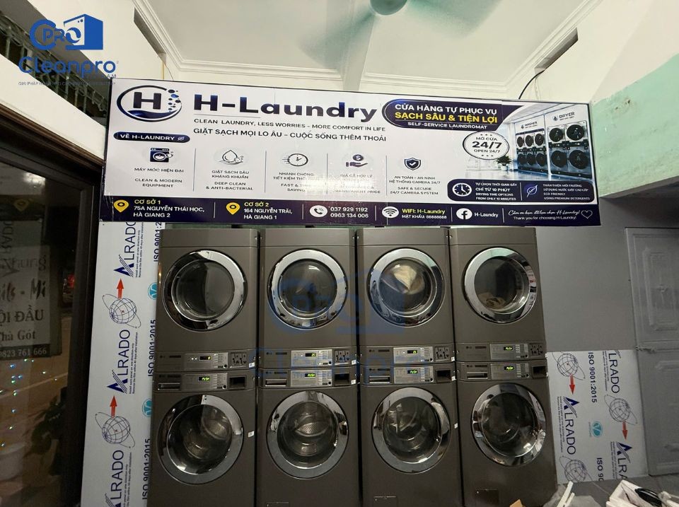 Tiếp tục mở rộng mô hình giặt sấy tự động tại Hà Giang cùng Cleanpro