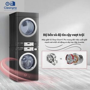 Cặp Máy Giặt Sấy Công Nghiệp LG Giant C Max
